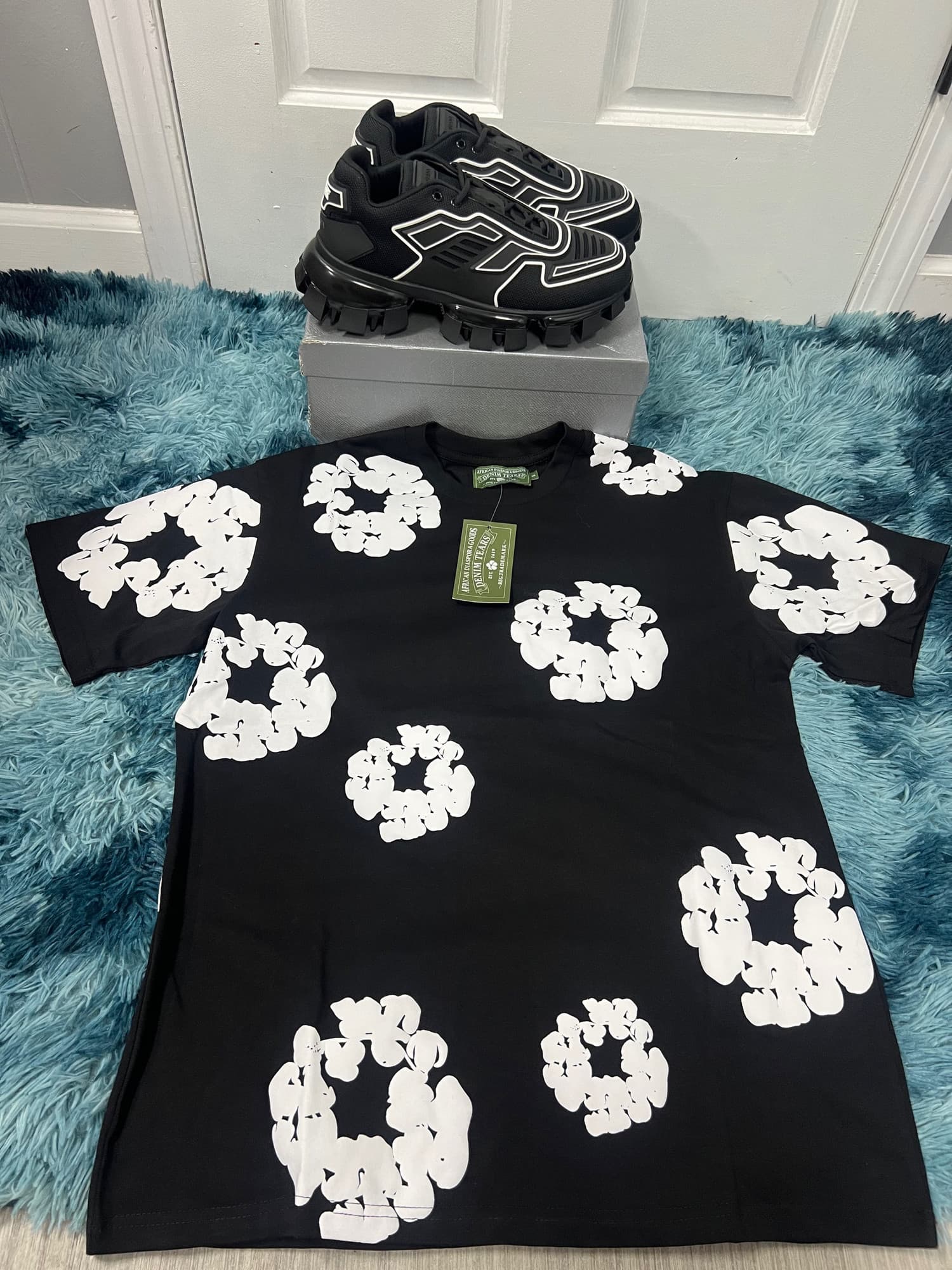 DENIM TEAR & PRADA SET