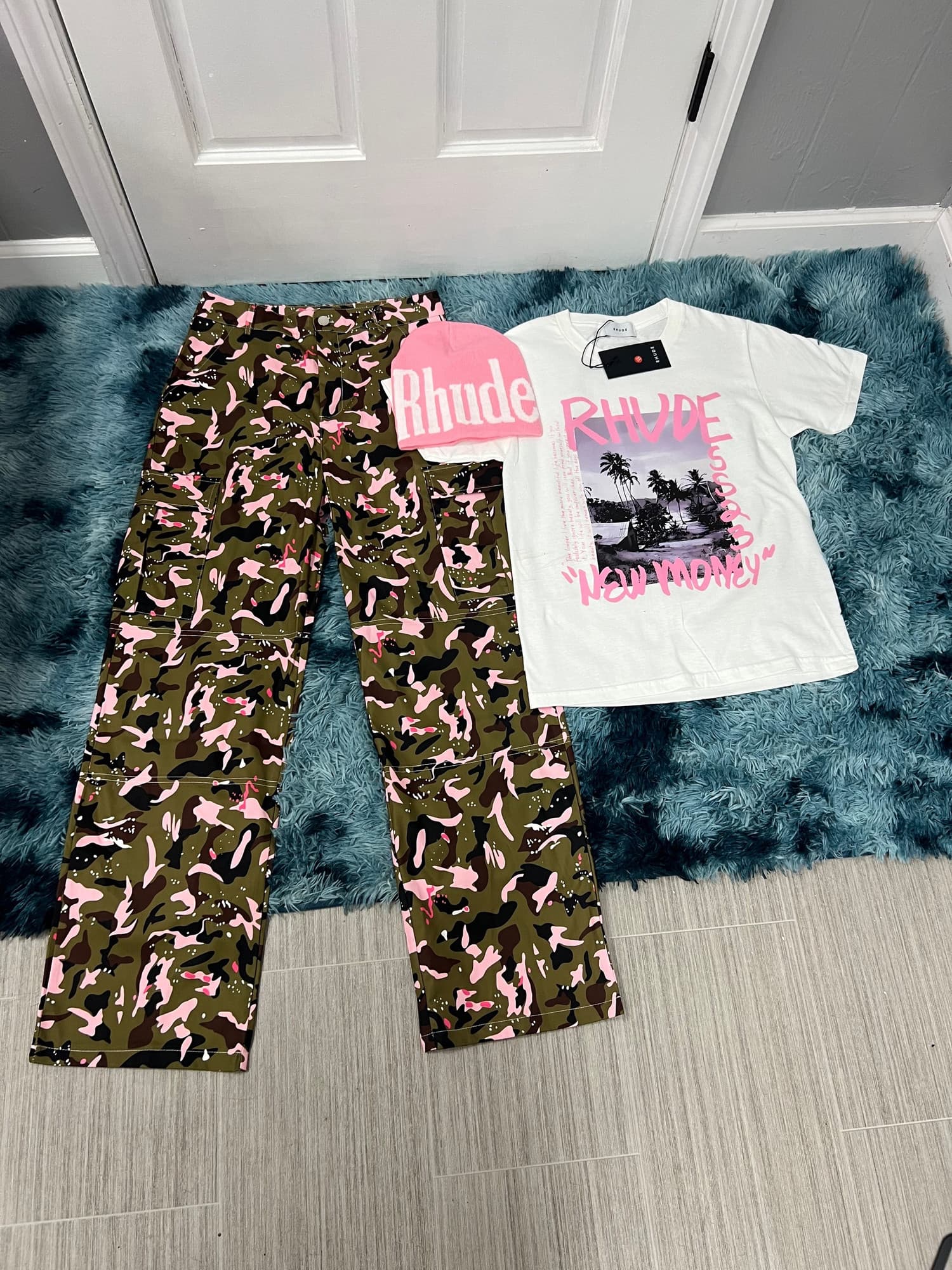 RHUDE & CARGO PANT SET
