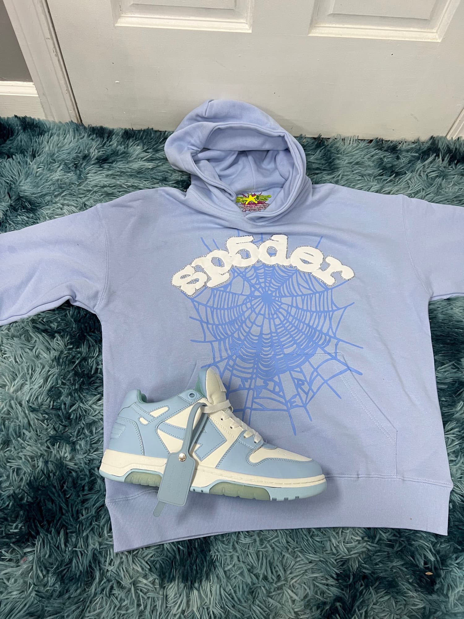 SPIDER HOODIE & OFF-WHITE SET